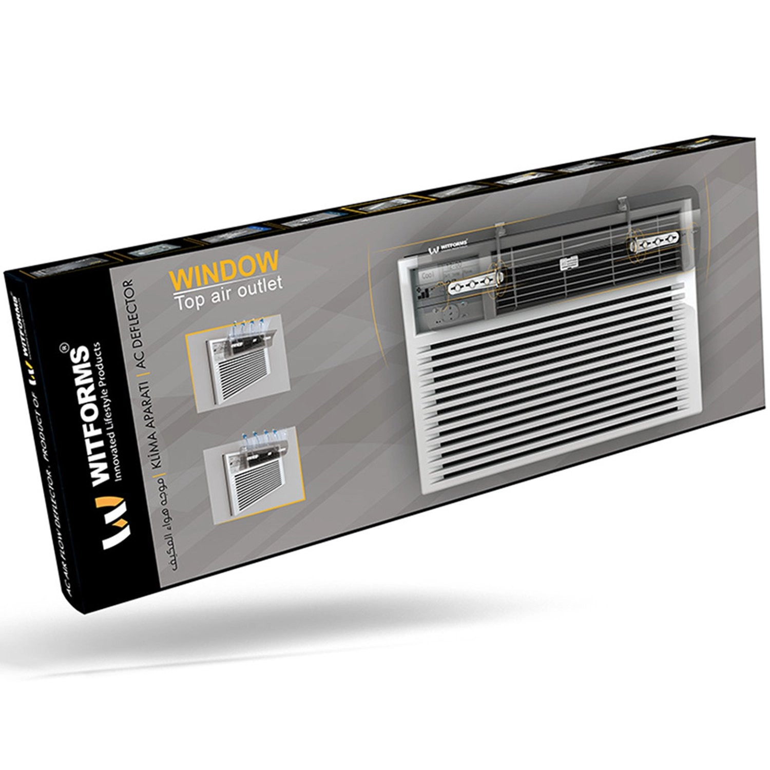 Window AC Air Deflector - Transparent 600 mm