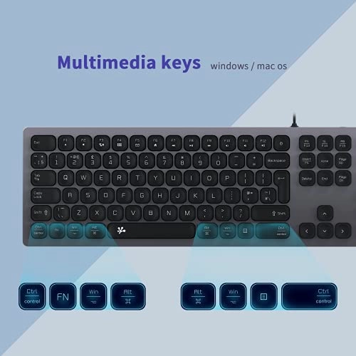 Slim USB Wired Keyboard - UK Wired