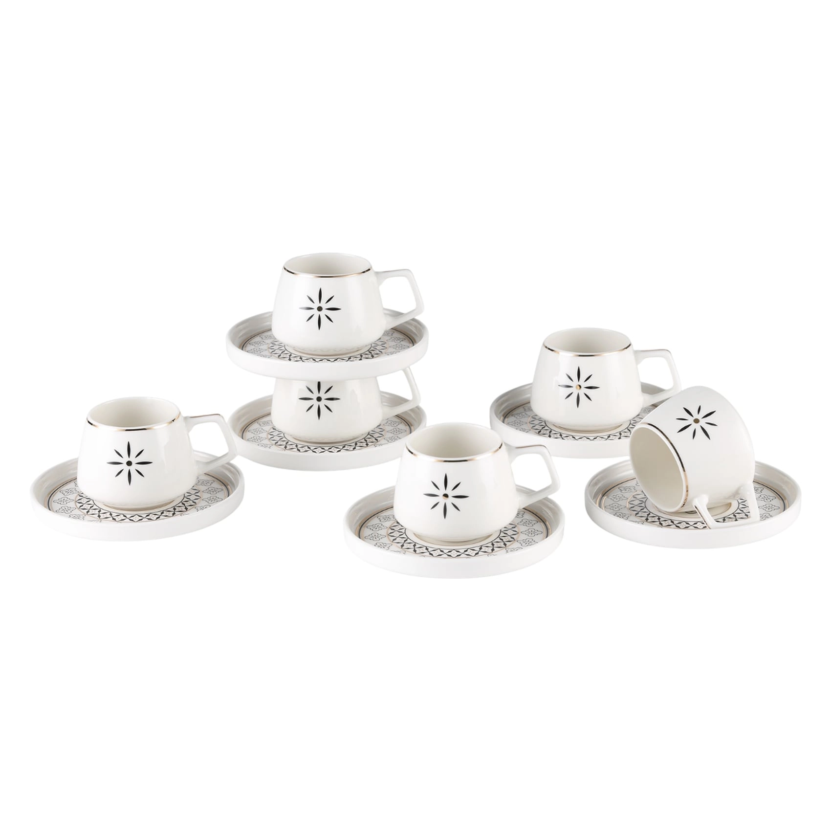 Alfi Coffee Cup and Saucer Set - 12 pcs - 100 ml