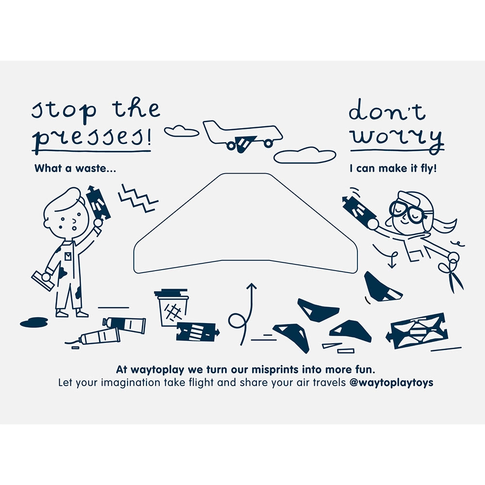 Runway - 8 road parts and 1 airplane