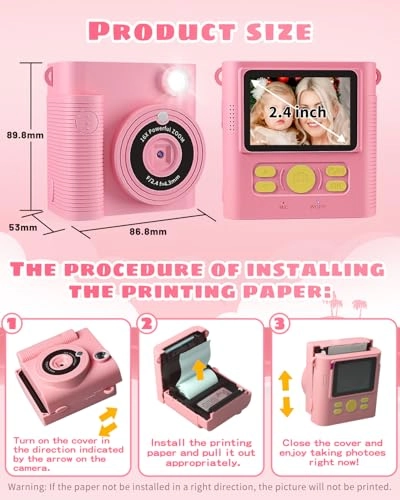 Kids Camera Printing Paper - 5 Rolls