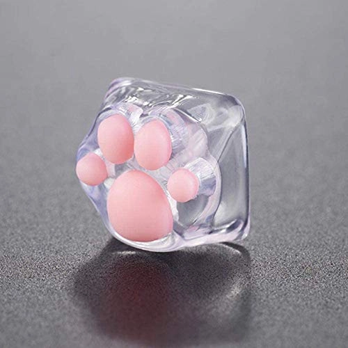 Cute Cat Paw Keycap - Transparent Version ESC Keycap Cherry MX/Gateron Compatible