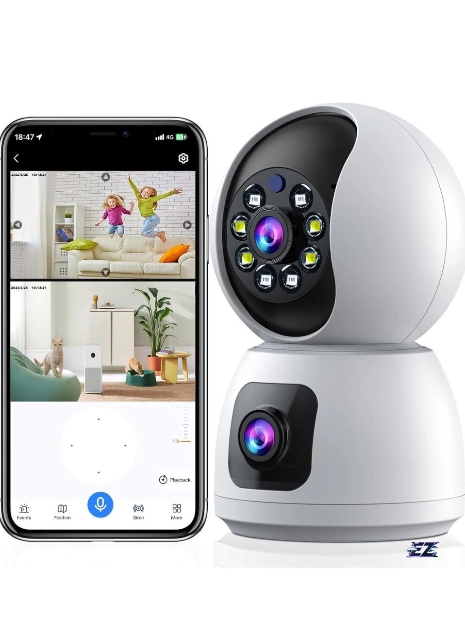 Dual-Lens Indoor Camera 4MP