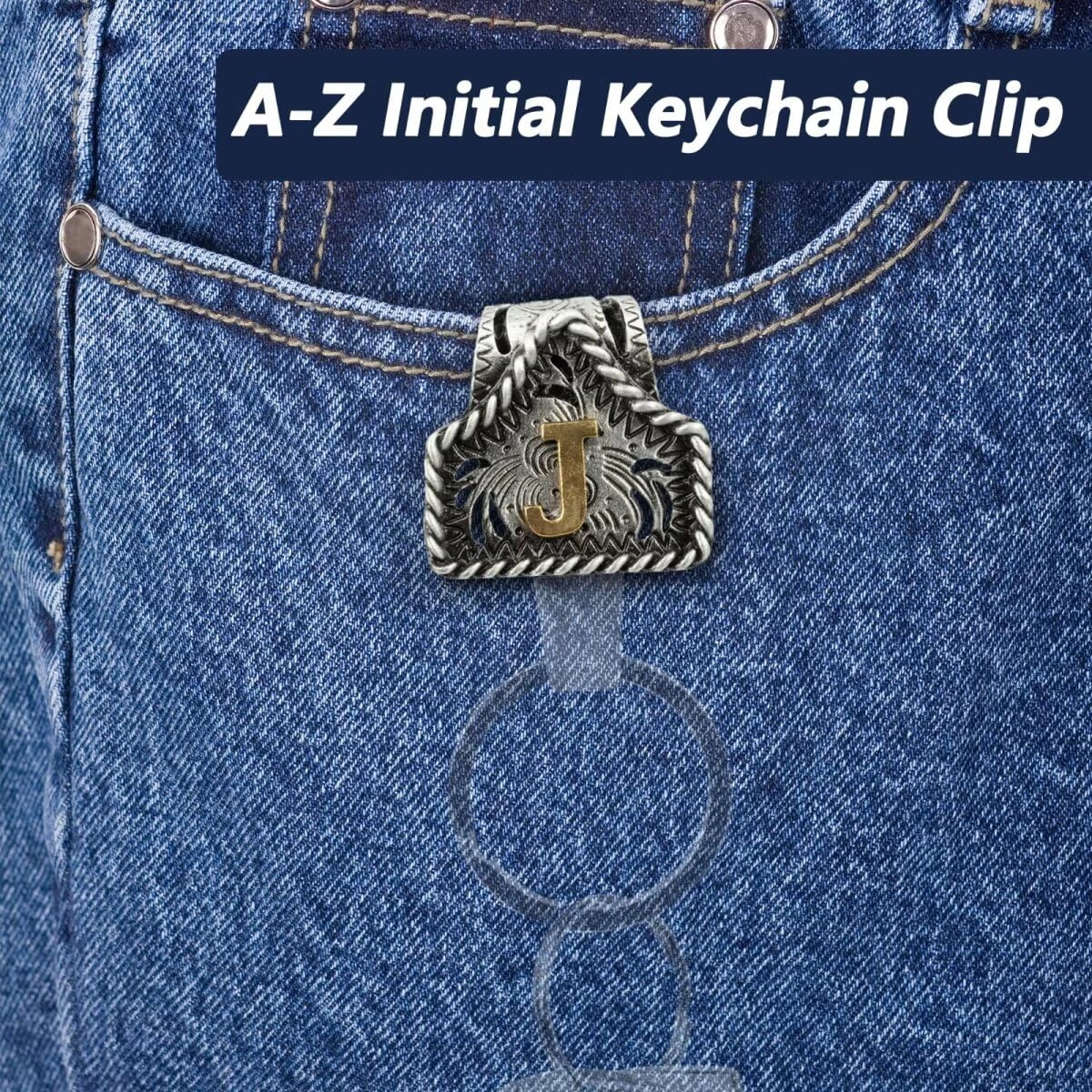 Letter Keychain - Western