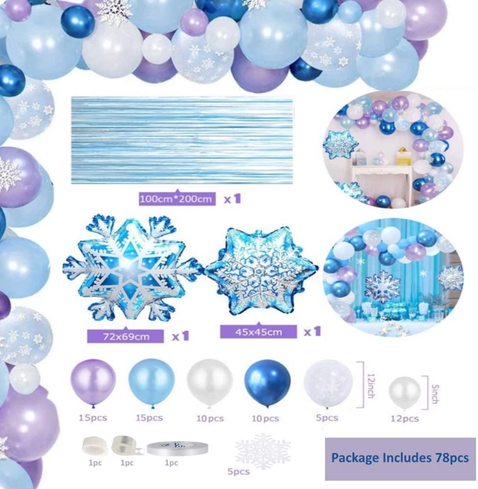 Birthday Party Balloon Arch - 78pcs