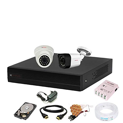 4 Channel 2 MP Universal HD DVR + Hard Drive - 2 TB + Dome Camera - 2.0 MP + Bullet Camera - 2.0 MP