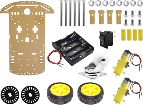 RC 2WD Car Chassis Kit - Two DC motor with speed encoder Arduino ESP32 ESP8266 Raspberry Pi