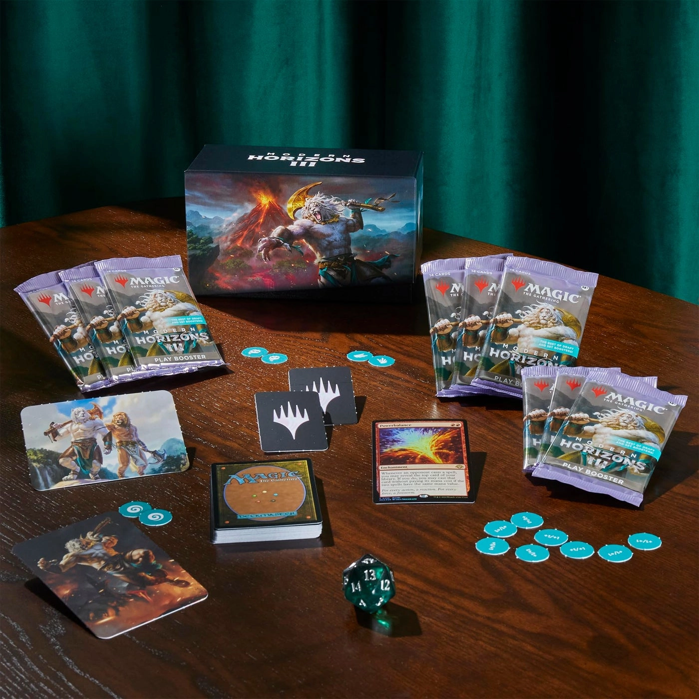 Modern Horizons 3 - Gift Edition Deluxe Bundle + Collector Booster - 1pcs + Play Booster - 9pcs + Full-Art Lands + Exclusive Accessories
