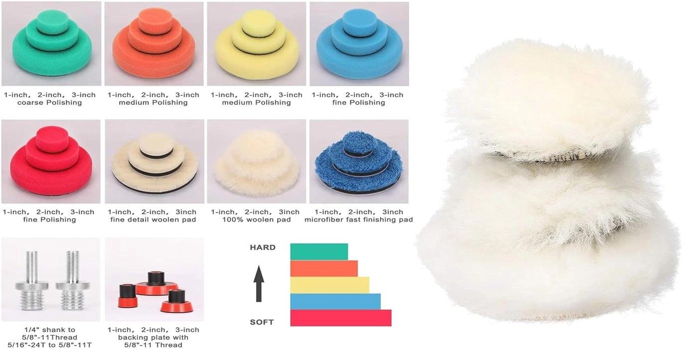 Buffing and Polishing Pad Kit