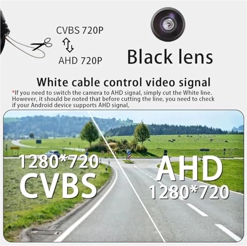 Rear View Camera Fisheye - Night vision Wired 1080P