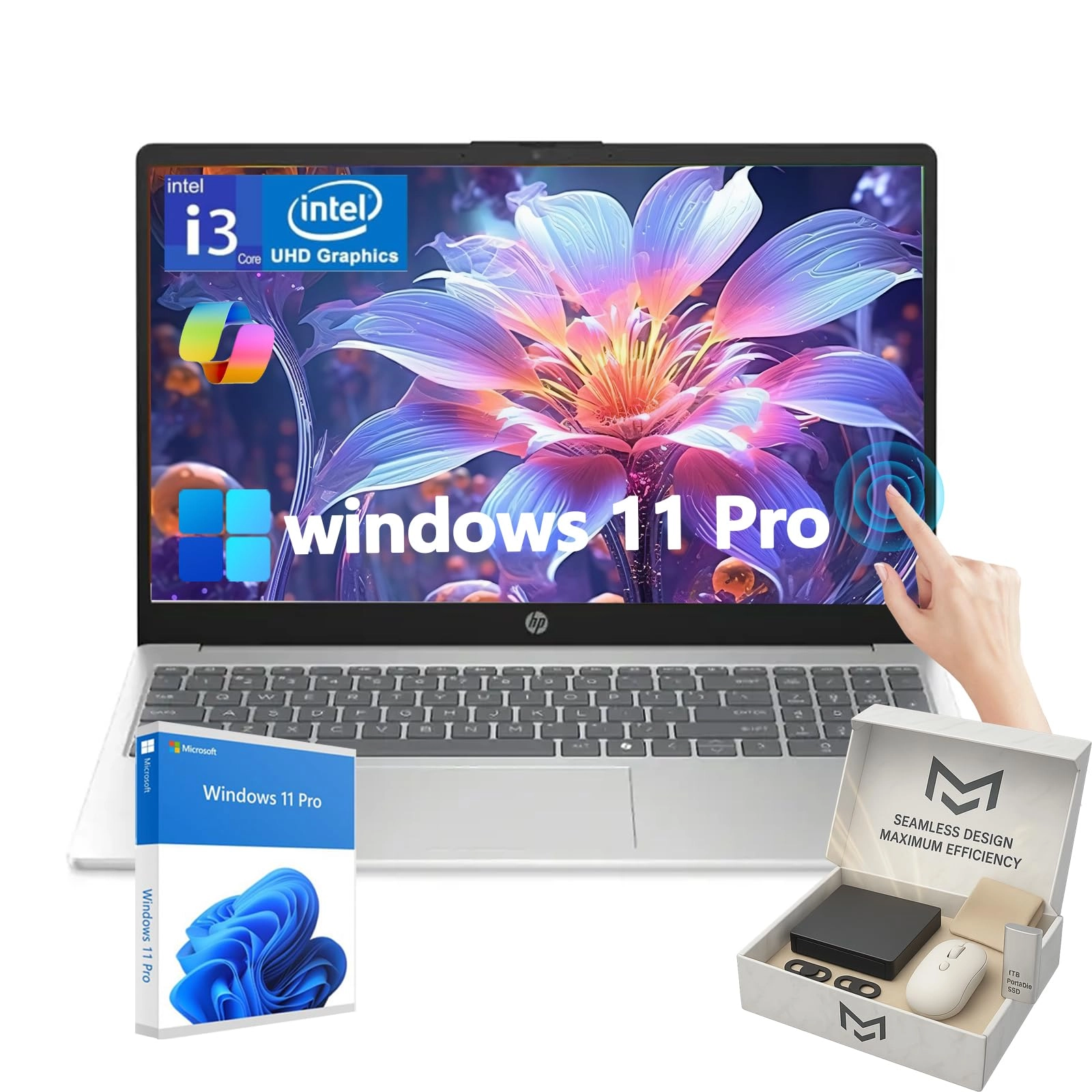 15.6 Touchscreen laptop - 15.6'' i3-1315U 32GB DDR4 1TB SSD