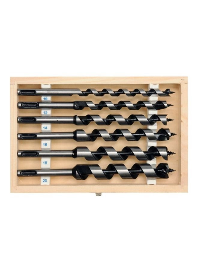 Auger Drill Bit Set - Steel 6 12, 12, 14, 16, 18, 20