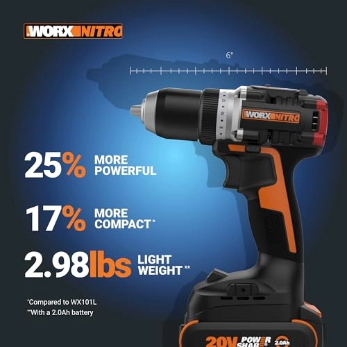 WX352L - 20V 1/2" Cordless Hammer Drill