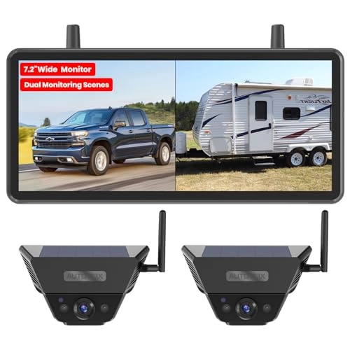 Dual Camera Car Reversing Camera System - Night Vision Wireless 1080p