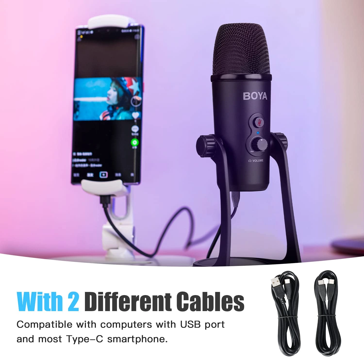 BY- PM700SP 3.5mm-Mini-Jack Microphone