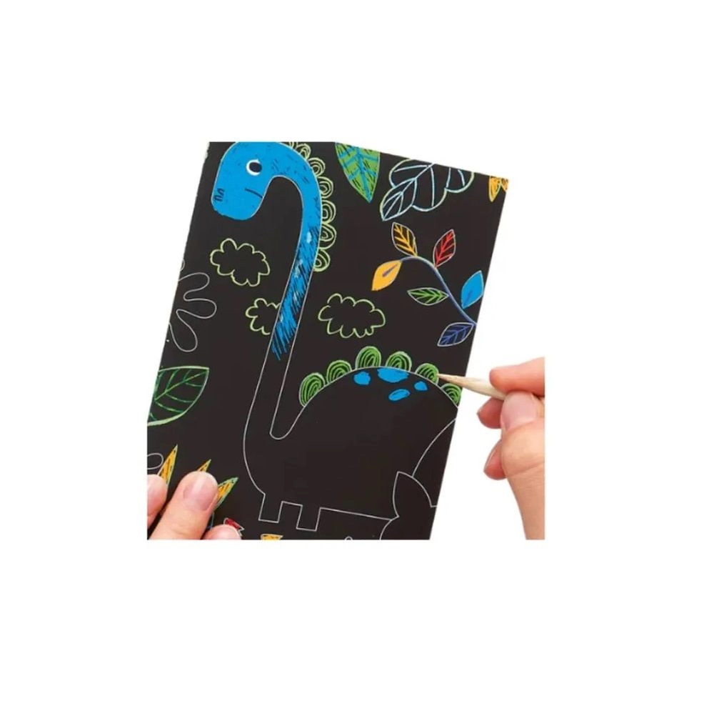Mini Scratch Book Dinosaurs - 3+ years