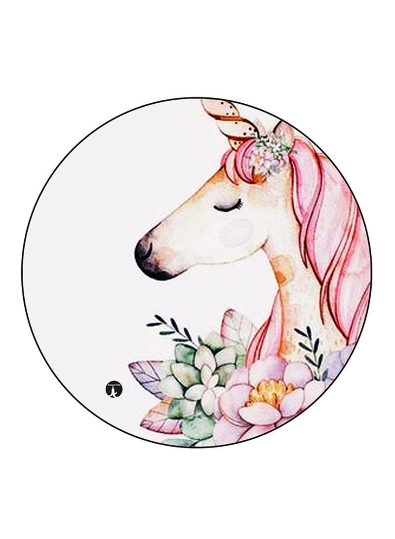 RKN MOUSEPAD - Unicorn Printed Round
