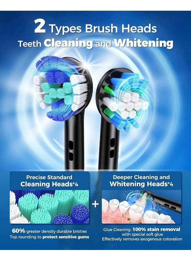 Rotating Electric Toothbrush - 8 Brush Heads 4 Modes 25-Day Battery Life