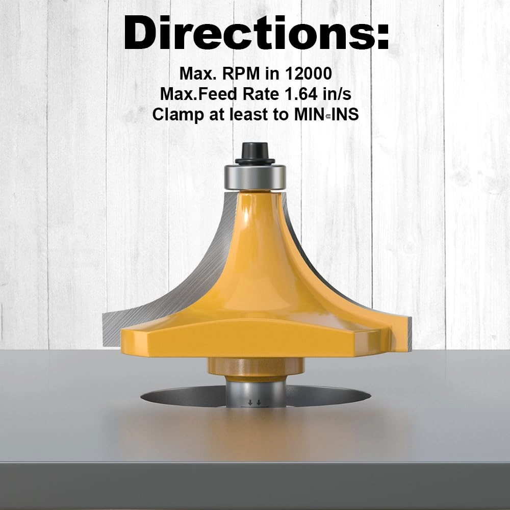 Roundover Router Bit - 3/4\" 1/2 Inch Shank