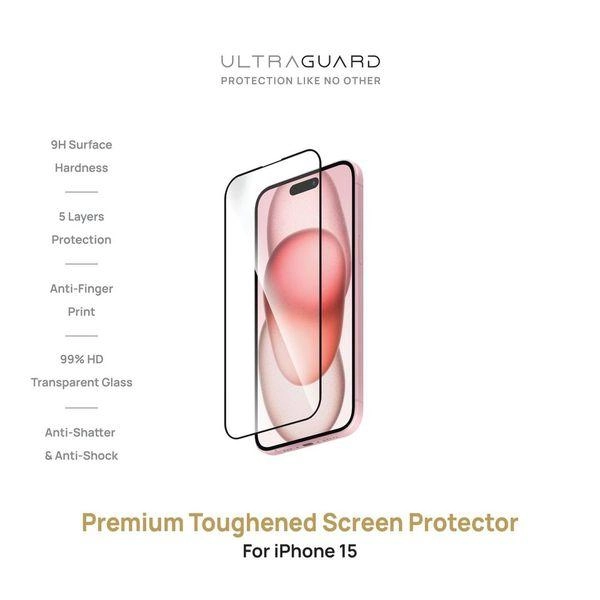 ULTRAGUARD Premium Toughened Screen Protector For iPhone 15
