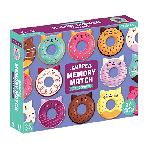 Cat Donuts Shaped Memory Match - 36 months - 8 years 24 pieces