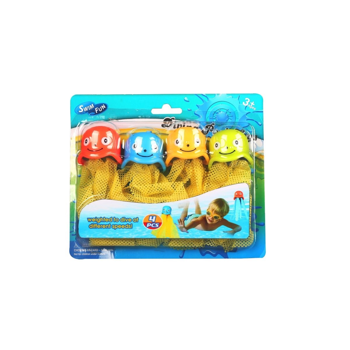 Diving Ring Toys - 4pcs Multi Colour