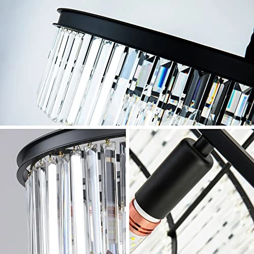 Modern Crystal Chandelier - Dimmable