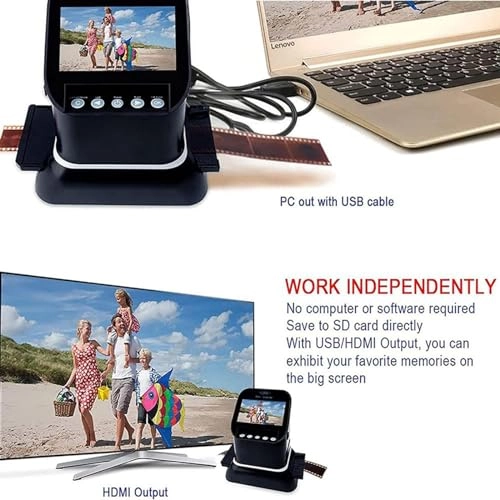 Film Scanner - 22MP 14MP 1080P LCD