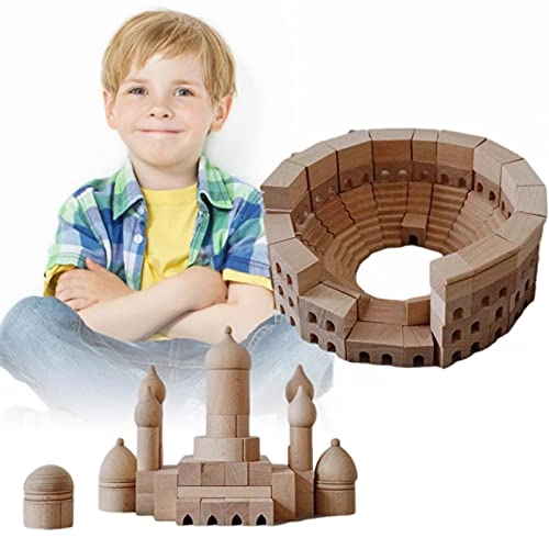 Wooden Castle Building Blocks - 1pcs