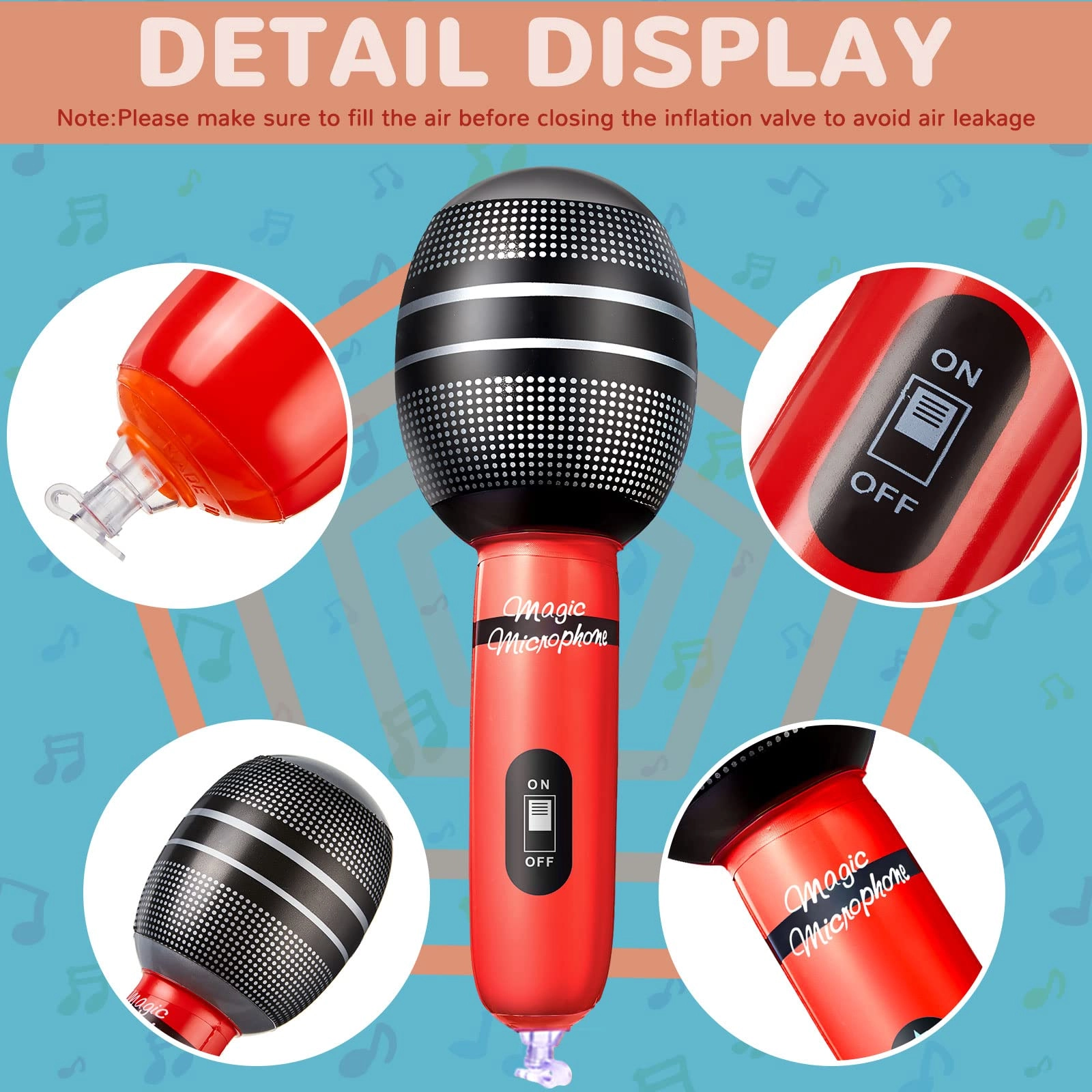 Inflatable Microphones 3.5mm-Mini-Jack Microphone