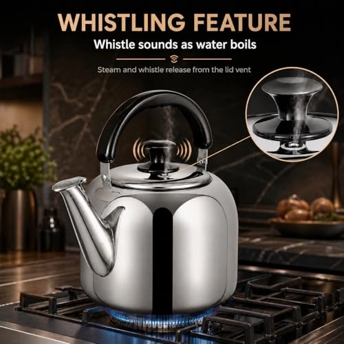 Whistling Stovetop Tea Kettle - 4.2 Quarts