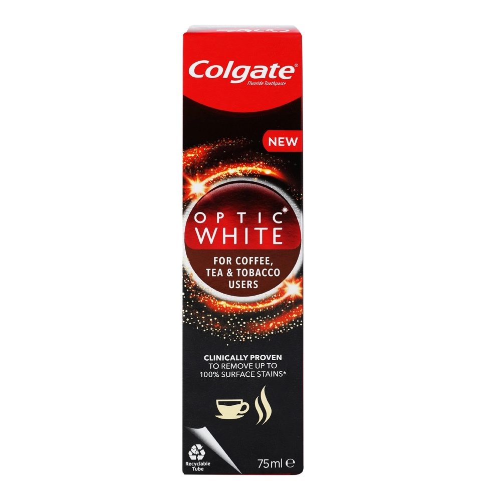Colgate Optic White Coffee Tea and Tobacco Users Toothpaste 75 ml