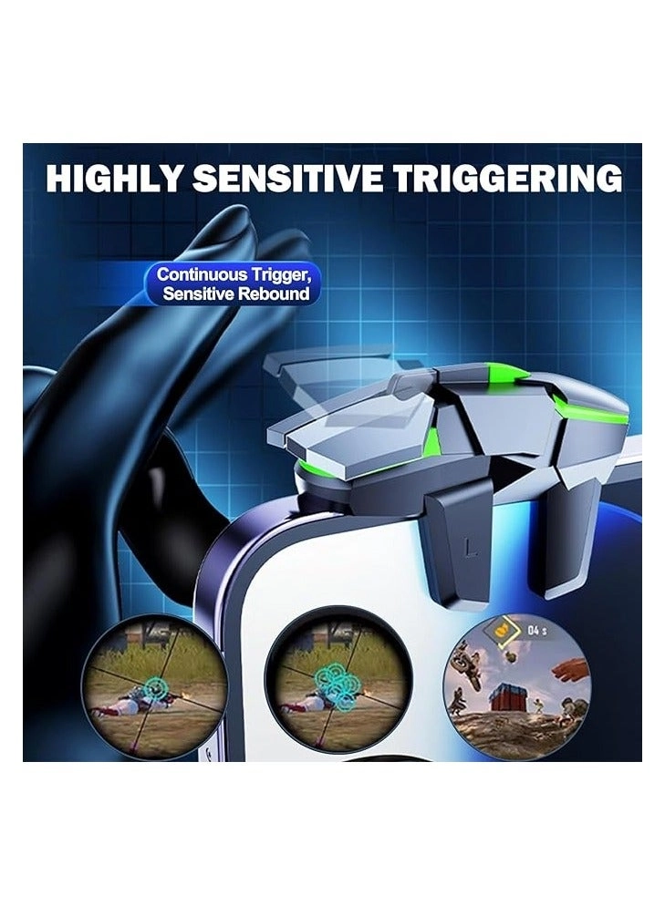 6 Trigger Pubg Mobile Controller - Multicolour iPhone iPad Android