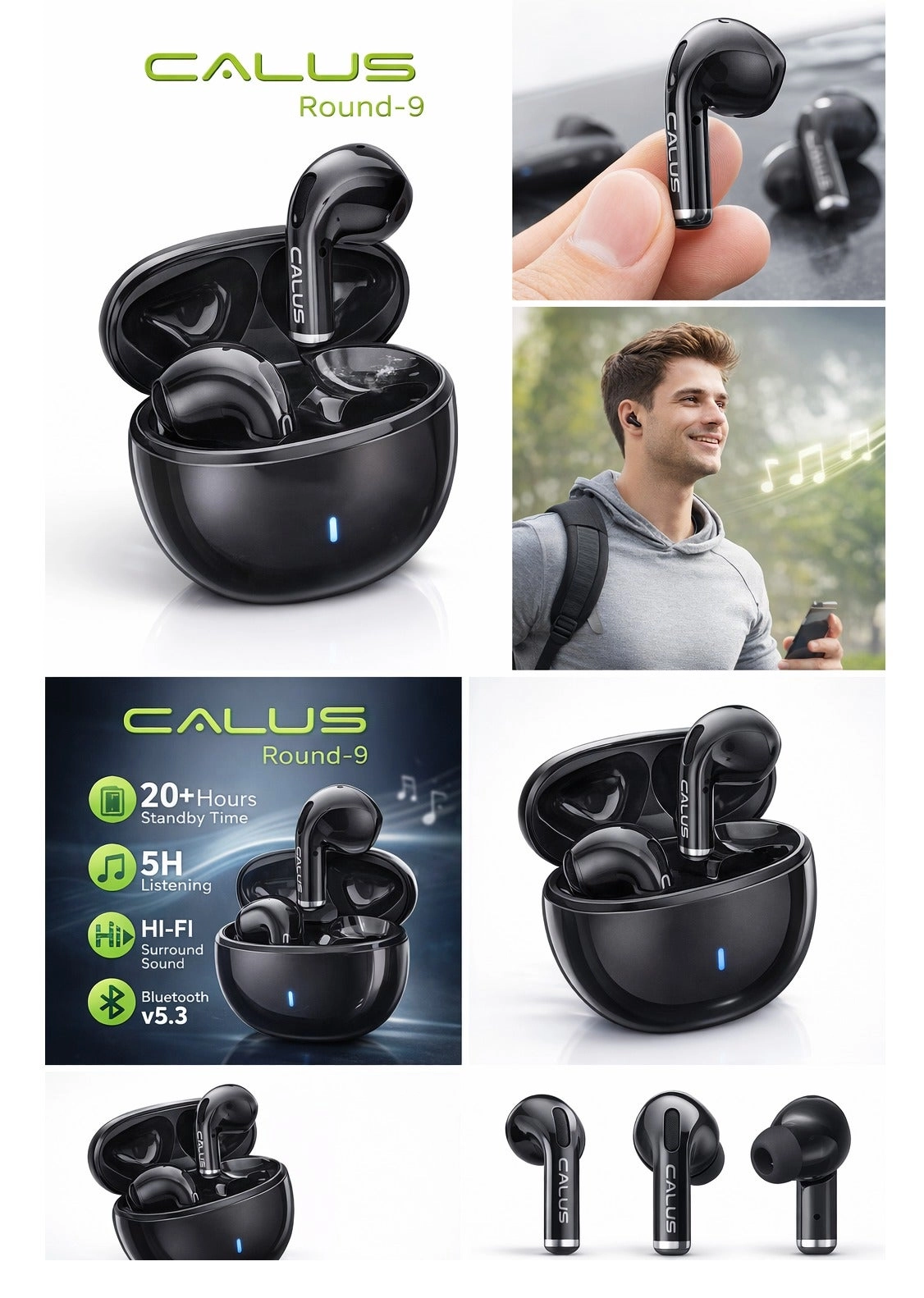 Round-9 Wireless Earbud