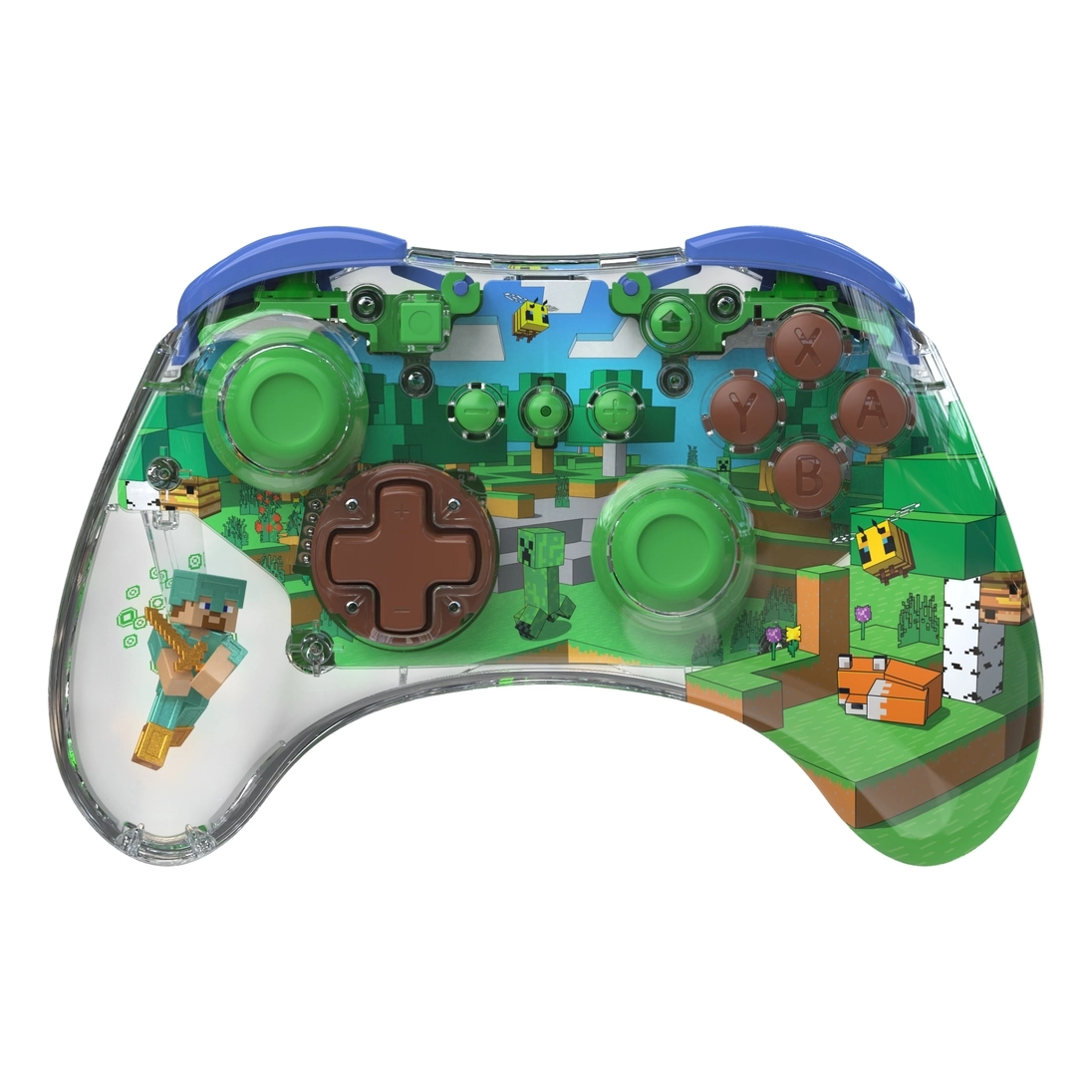 Nintendo Switch REALMz Minecraft Forest Biome Controller Green