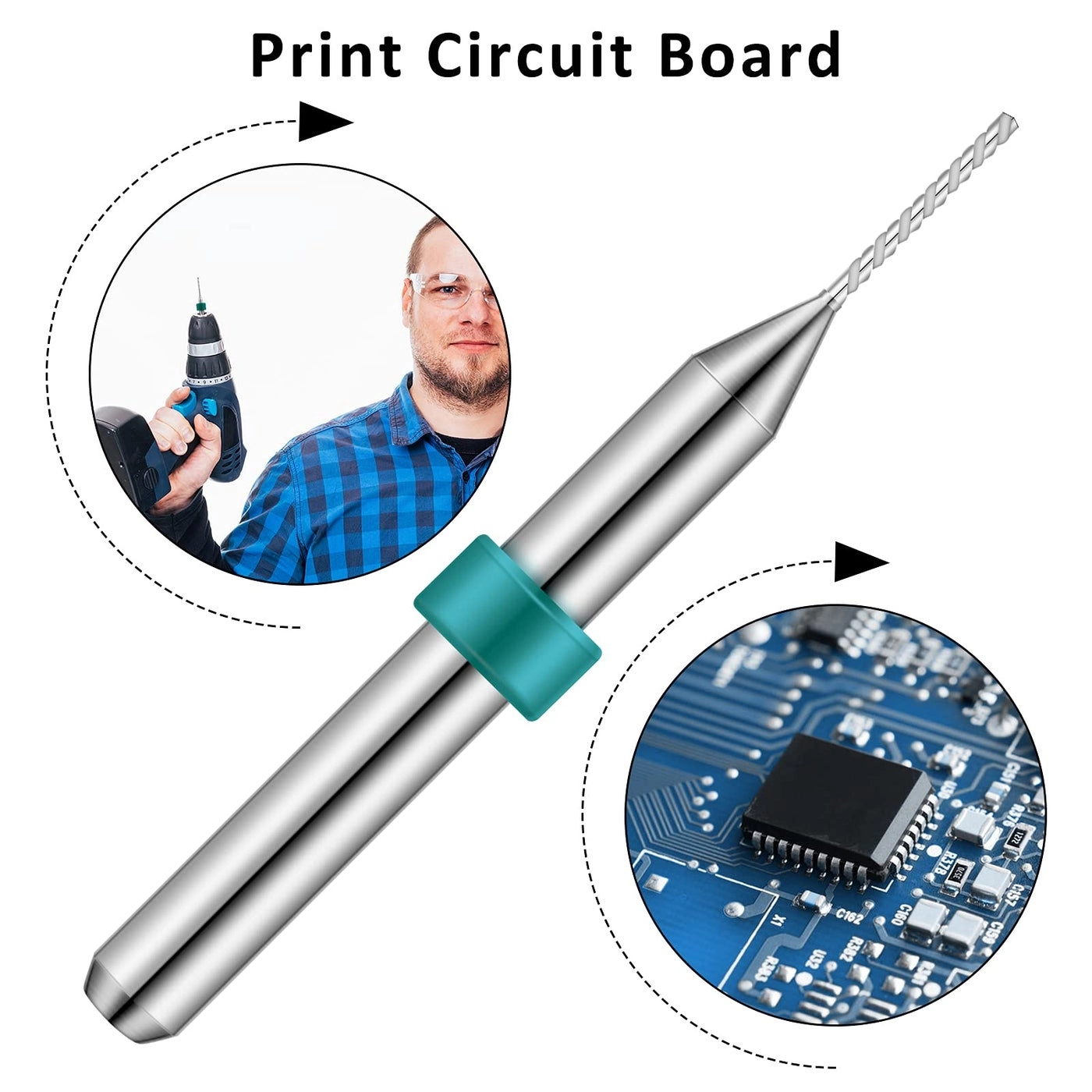 Micro Drill Bits Set - tungsten steel 30 pieces 0.3-1.2 mm