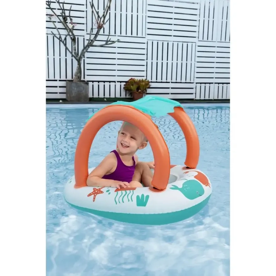 Lil Animal Baby Inflatable Floating Boat - animal 71 x 55 cm