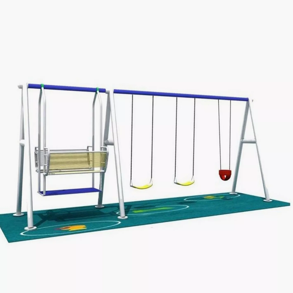 Kids Playground Climbers Swings N Slide - 3+ Multi Colour