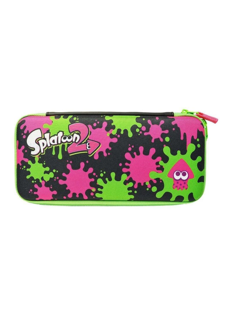 Hori Hard Pouch For Nintendo Switch Splatoon 2 Edition - Zipper closure Splatoon 2 artwork