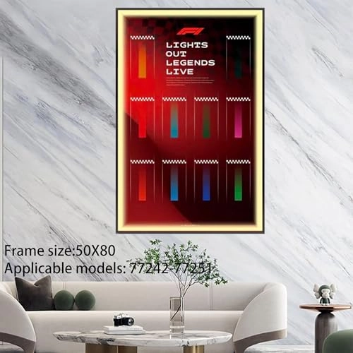 Wall Mount Display Stand - Lego 77242-77251 F1 Racing Car 1 pcs