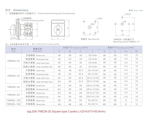 LW26-32/2 - Rail Type 32A 660V