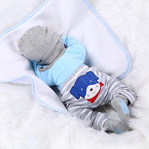 Reborn Baby Doll - 55cm Soft Silicone Limbs Cloth Body