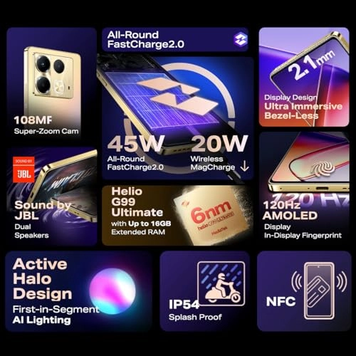 Note 40 - 8GB 256GB + XE23 Earbuds - Titan Gold