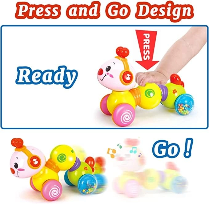 Caterpillar Press & Go Toy - 6 To 12 Months