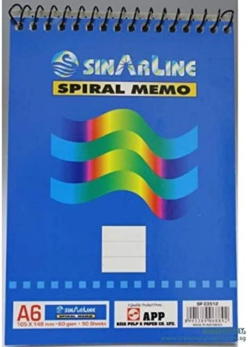 Spiral Pads A6 - 50 Sheets 1 X 12
