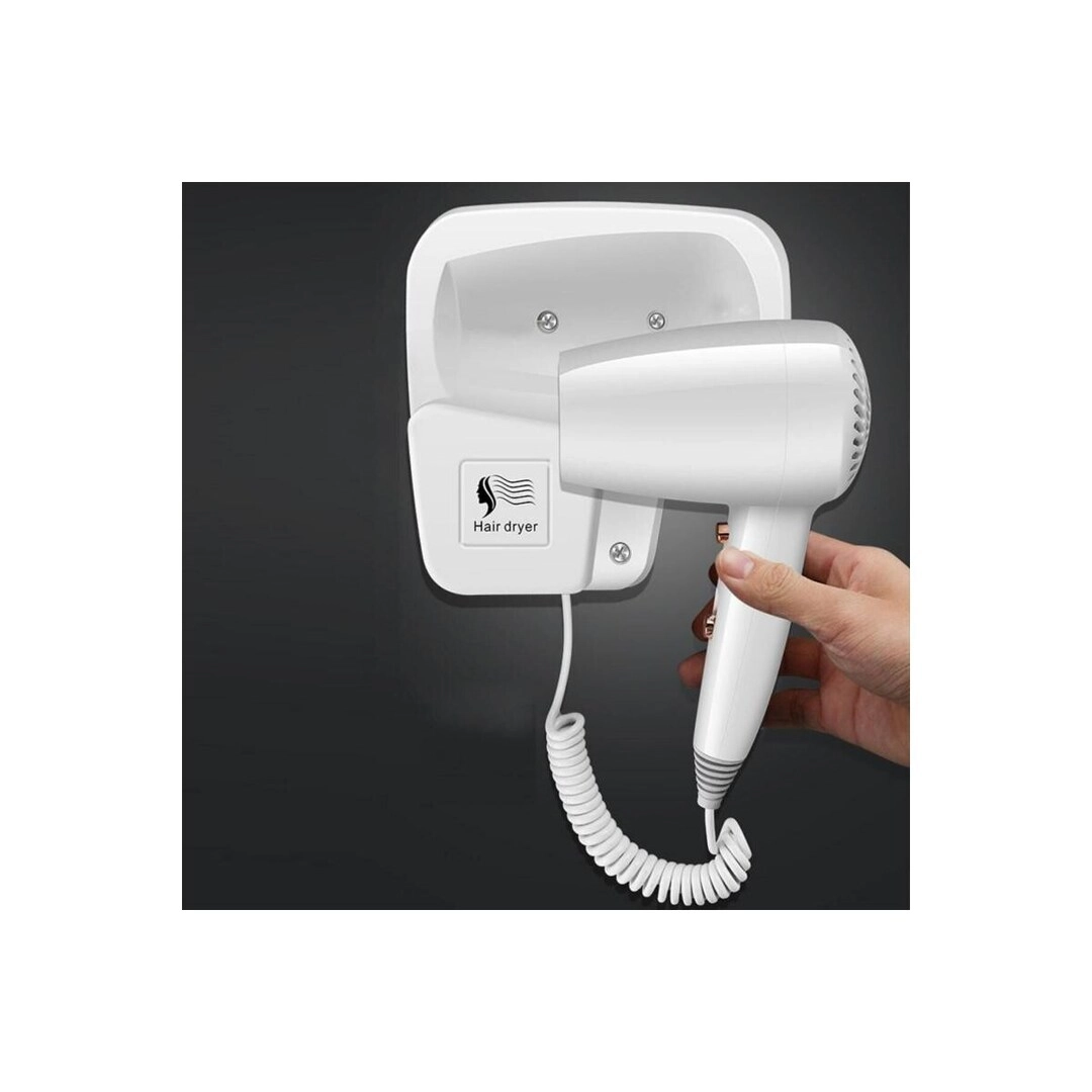 Wall-Mounted Hair Dryer - 3 Speeds Low Noise