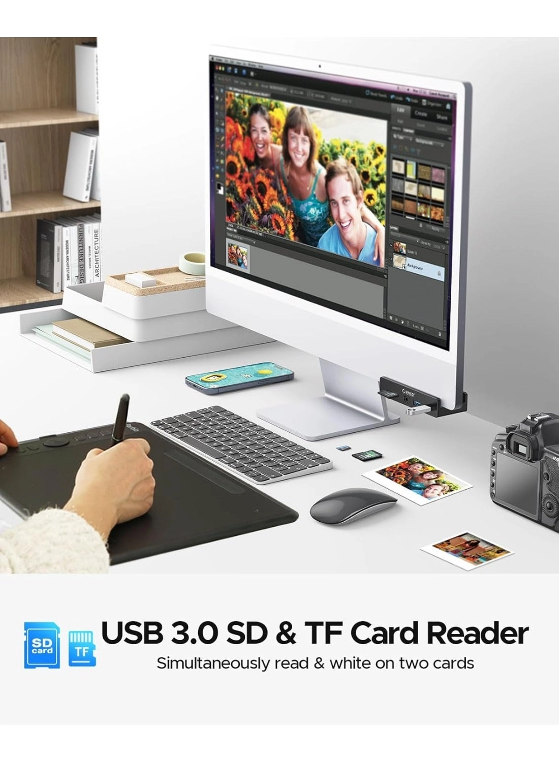 USB Hub 3.0 - Clamp USB C Adapter