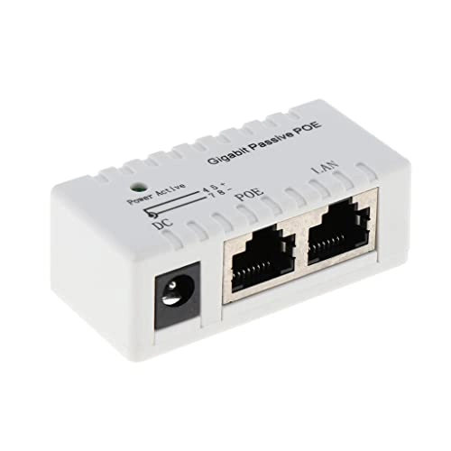 Passive Poe Injector - 12-52V IEEE802.3af/at 10/100/1000Mbps
