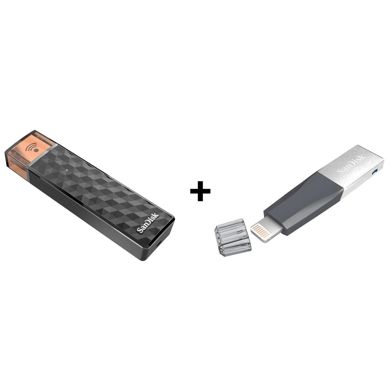 SanDisk Connect Wireless Stick 128GB +  iXpand Mini 64GB
