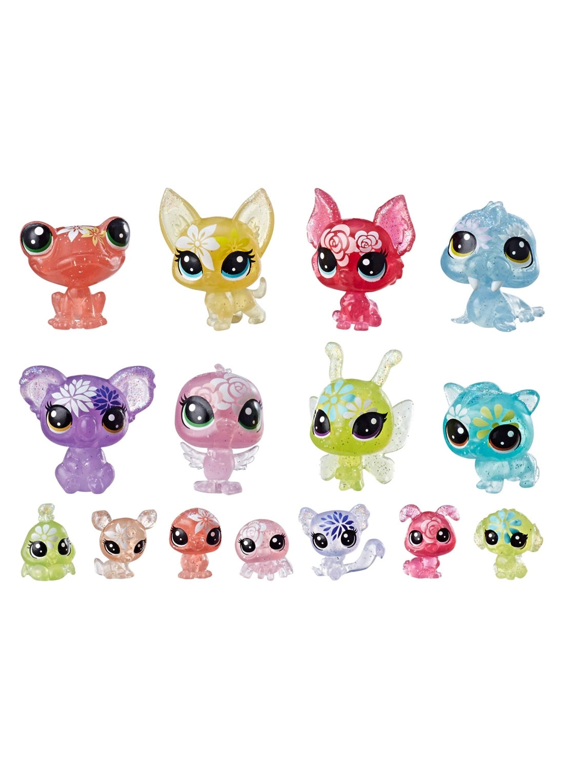 Blooming Bouquet Pet Figure Set (E5148) 16 pcs